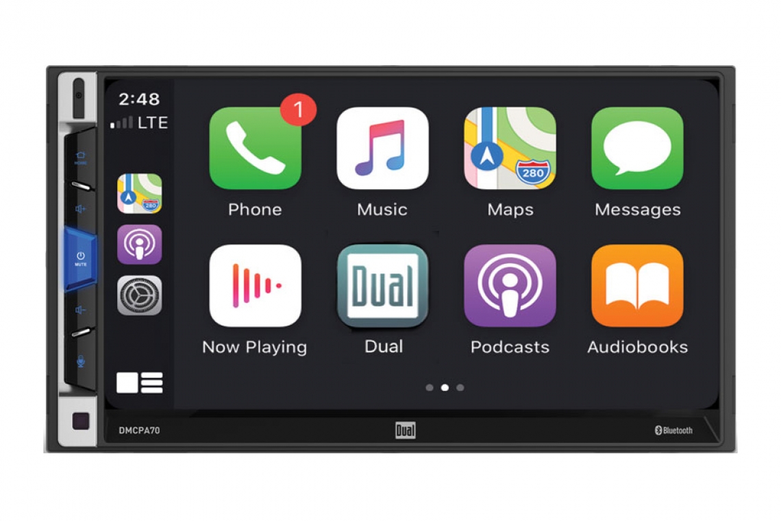 Dual Electronics DMCPA70 7" Multimedia Receiver with Apple CarPlay and Android Auto