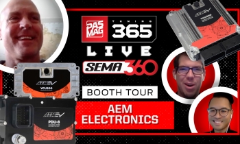 PASMAG Tuning 365: 2020 SEMA360 Booth Tour - AEM Performance Electronics