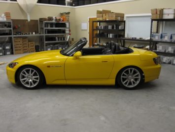 S2000 on BC Racing coilovers lowered 1.75-inches all around
