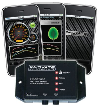 The Open Tune 2 (OT-2) is an ALL-IN-1 Performance Meter and OBD-II Code Reader is a new product from performance electronics company, Innovate Motorsports.