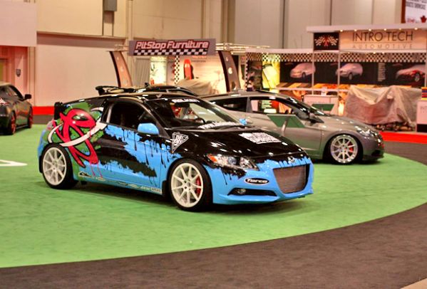 Several CR-Zs in various states of tune were at the Honda booth. Hybrid performance has definitely arrived.