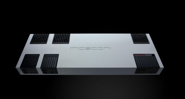 The Mosconi AS200.4 is a moderately large Class AB four channel amplifier. Rated at 200x4 into 4 ohms, and 320 x4 into 2 ohms, the Mosconi amp is also capable of driving 1 ohm stereo loads, or 2 ohm bridged mono loads.
