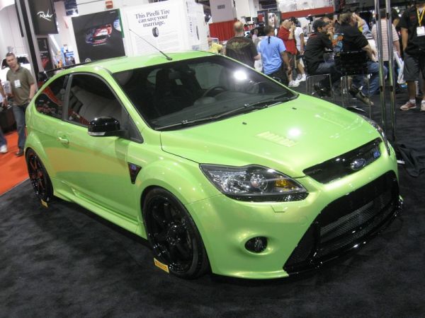 Repping the Sub-Compacts was this Focus RS with loads of Ford Racing gear