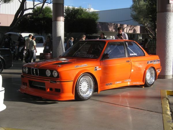 One of two Eurostop E30 race cars stopped traffic out front