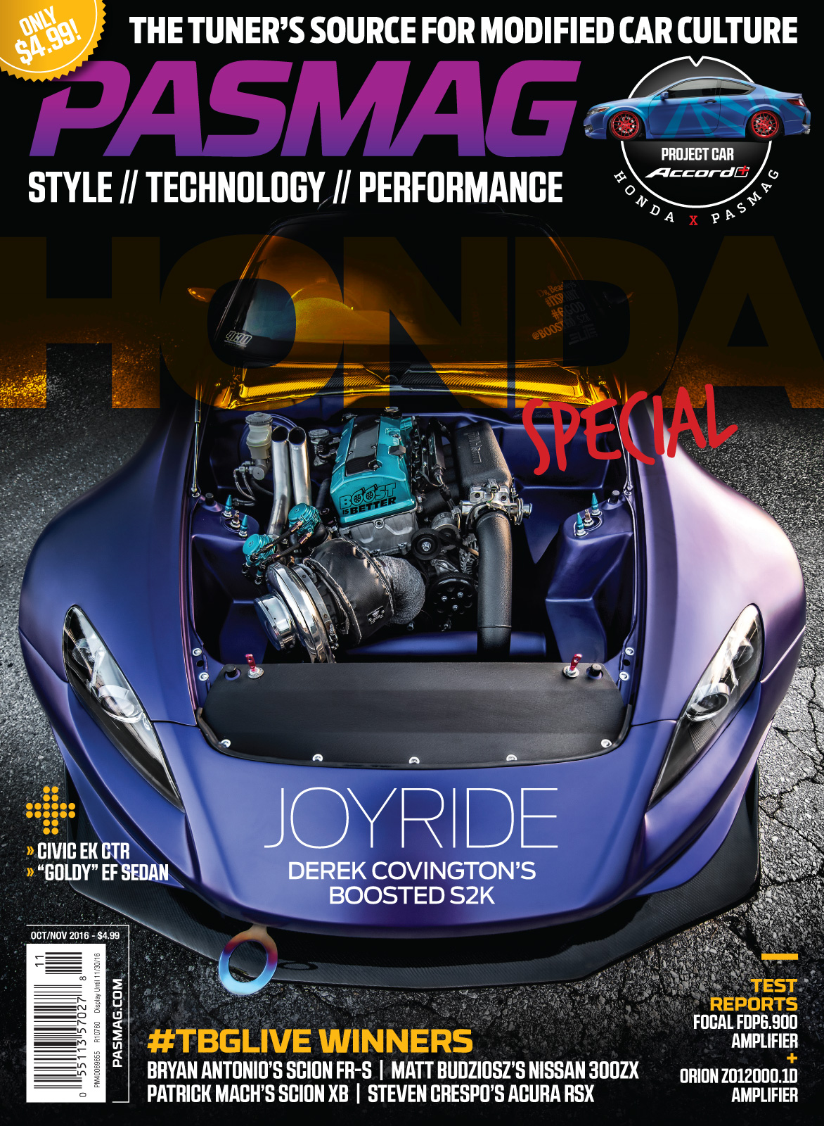 PASMAG 2016 139 Oct Nov Honda Cover USA