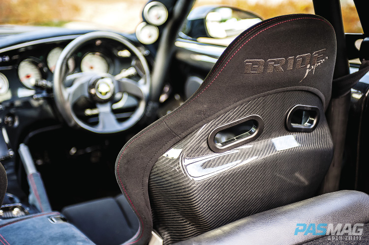PASMAG Abflug Schwarzer Akihiro Tamura 1997 Toyota Supra JZA80 2JZGTE Bride Seats