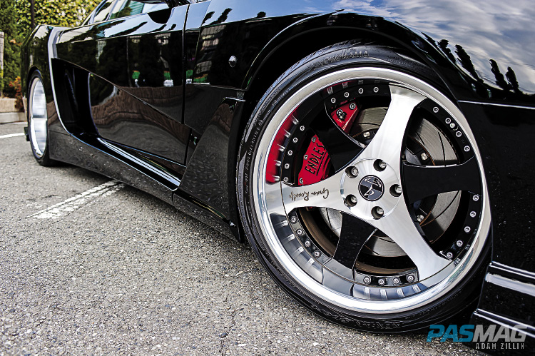 PASMAG Abflug Schwarzer Akihiro Tamura 1997 Toyota Supra JZA80 2JZGTE Gran Revolfe Prism II Wheels