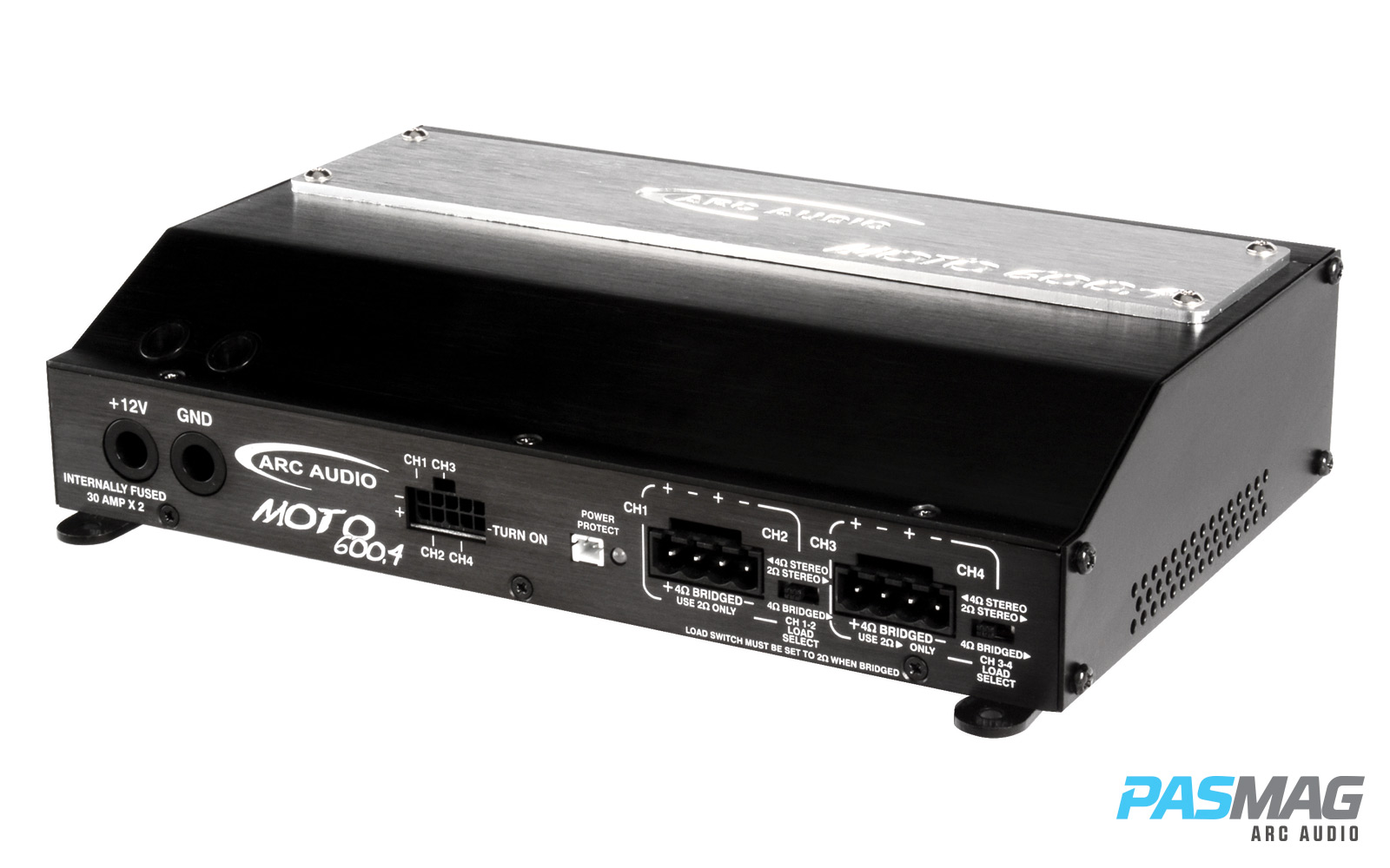 ARC Audio Moto6004 Connection Panel Angled PASMAG