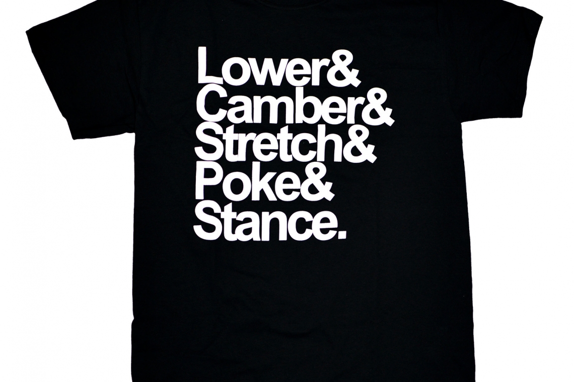 CARSHYPE Lower Camber Stretch Poke Stance T-Shirt