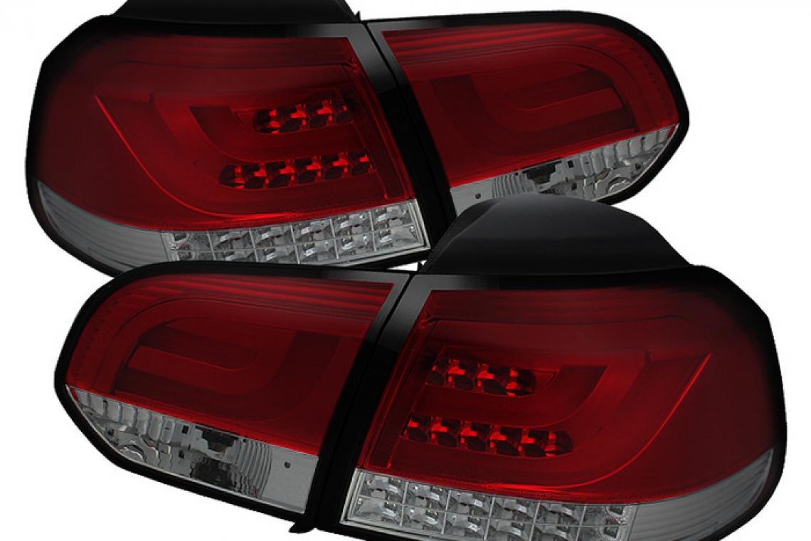 Spyder Red Smoke LED Taillights for 2010-2013 Volkswagen Golf/GTI