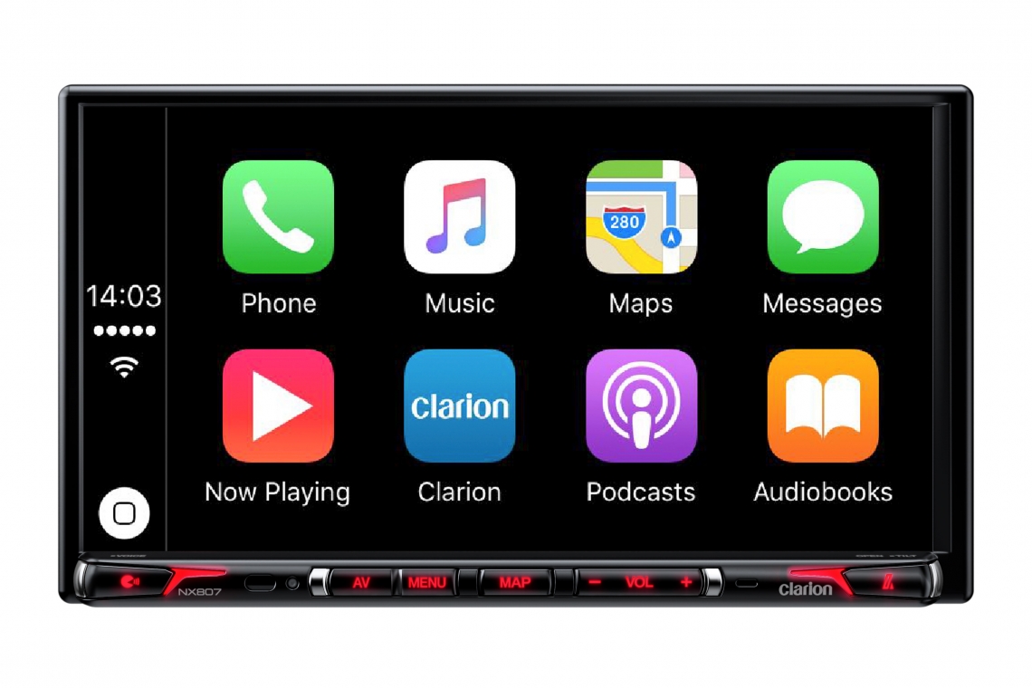 Clarion NX807 Apple CarPlay Source Unit w/ Navigation