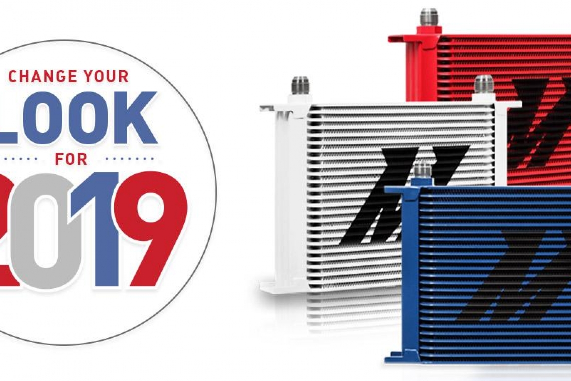 Change Your Look For 2019 with Mishimoto's Red, White, and Blue Oil Coolers