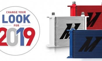Change Your Look For 2019 with Mishimoto's Red, White, and Blue Oil Coolers