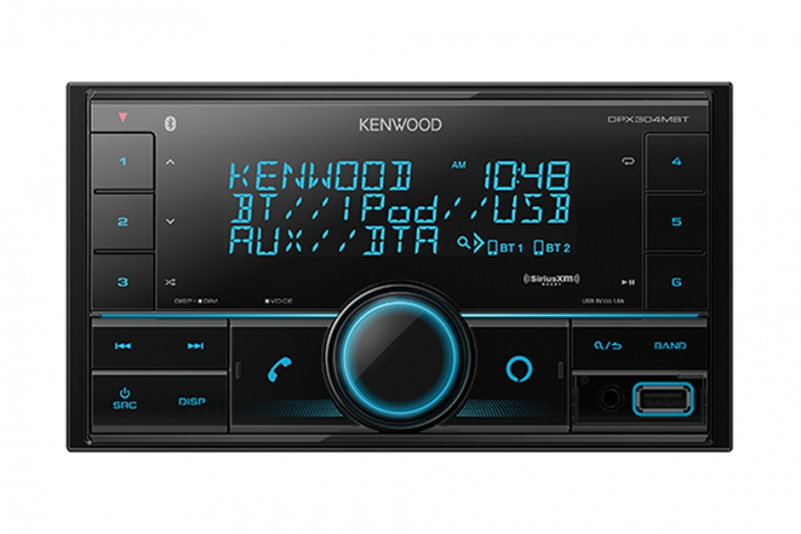 Kenwood DPX304MBT 2-Din Digital Media Receiver With Bluetooth