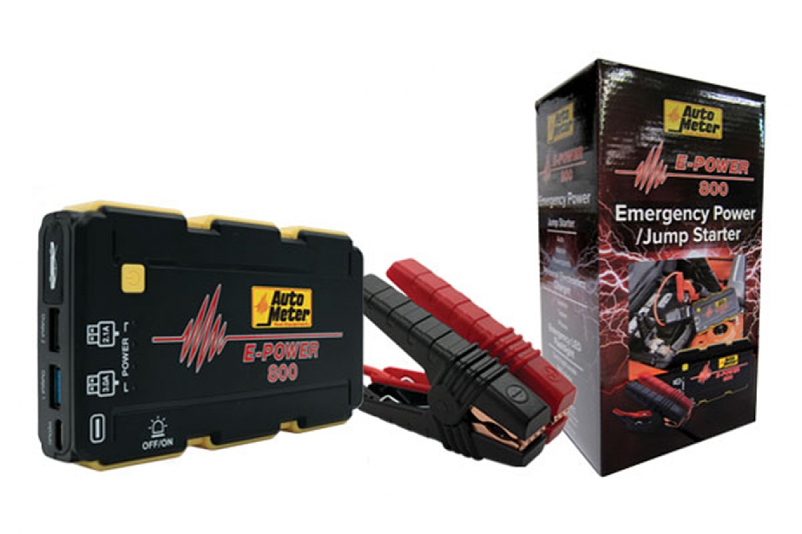 AutoMeter Introduces the E-POWER 800 Power Pack: The Ultimate Handheld Jump Start Kit