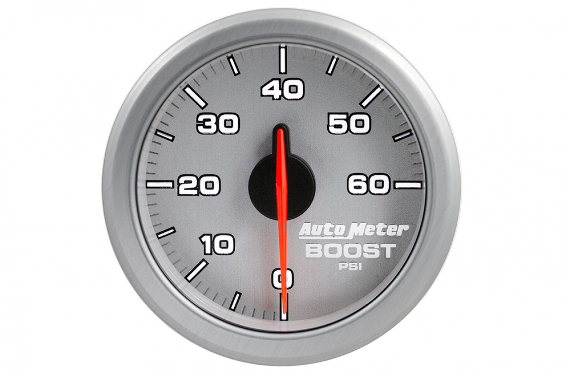 AutoMeter AirDrive 2-1/16" Silver Boost Gauge