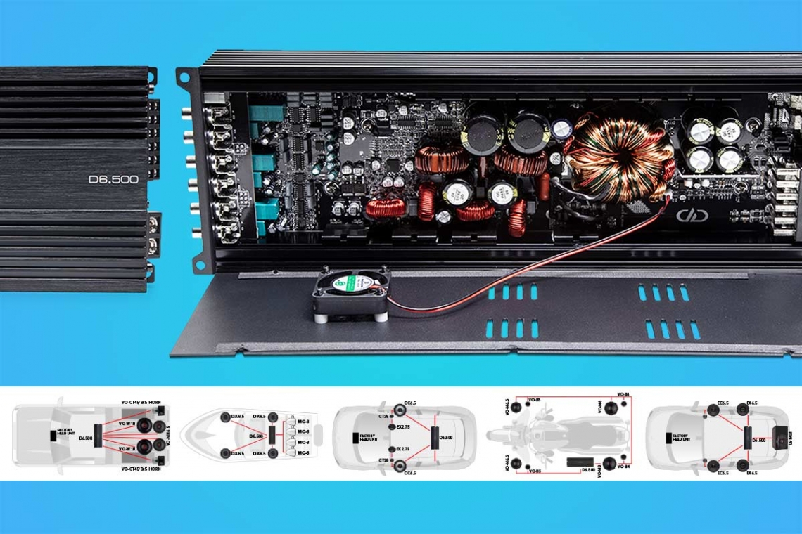 DD Audio D6.500 6 Channel Amplifier