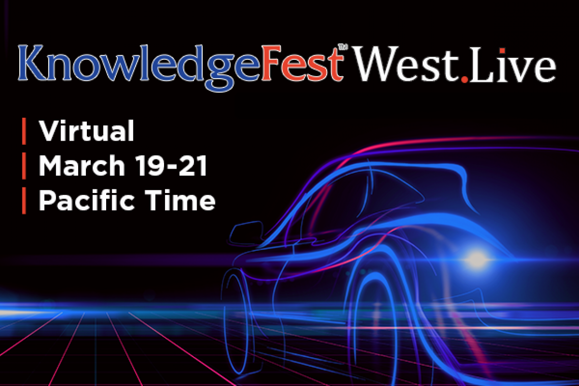 KnowledgeFest™ LIVE Goes West as a Virtual-Only Event 