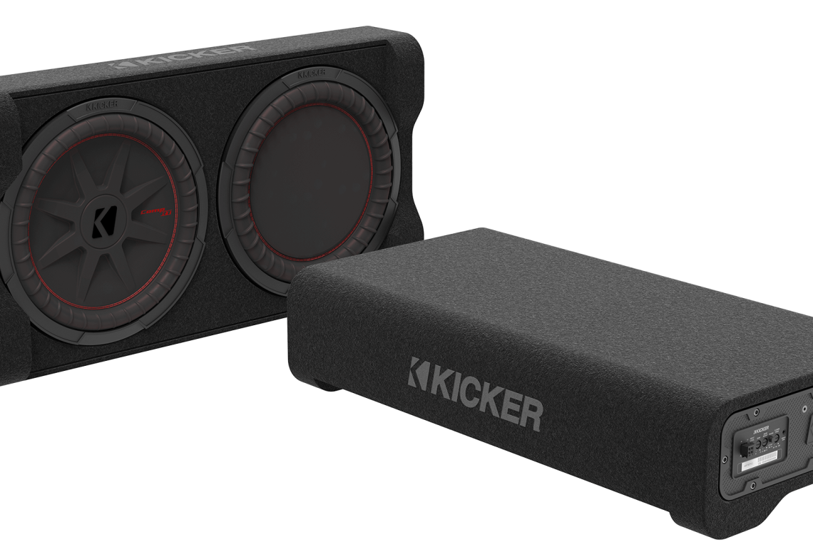 KICKER PTRTP Powered Down-Firing Subwoofer Loaded Enclosures