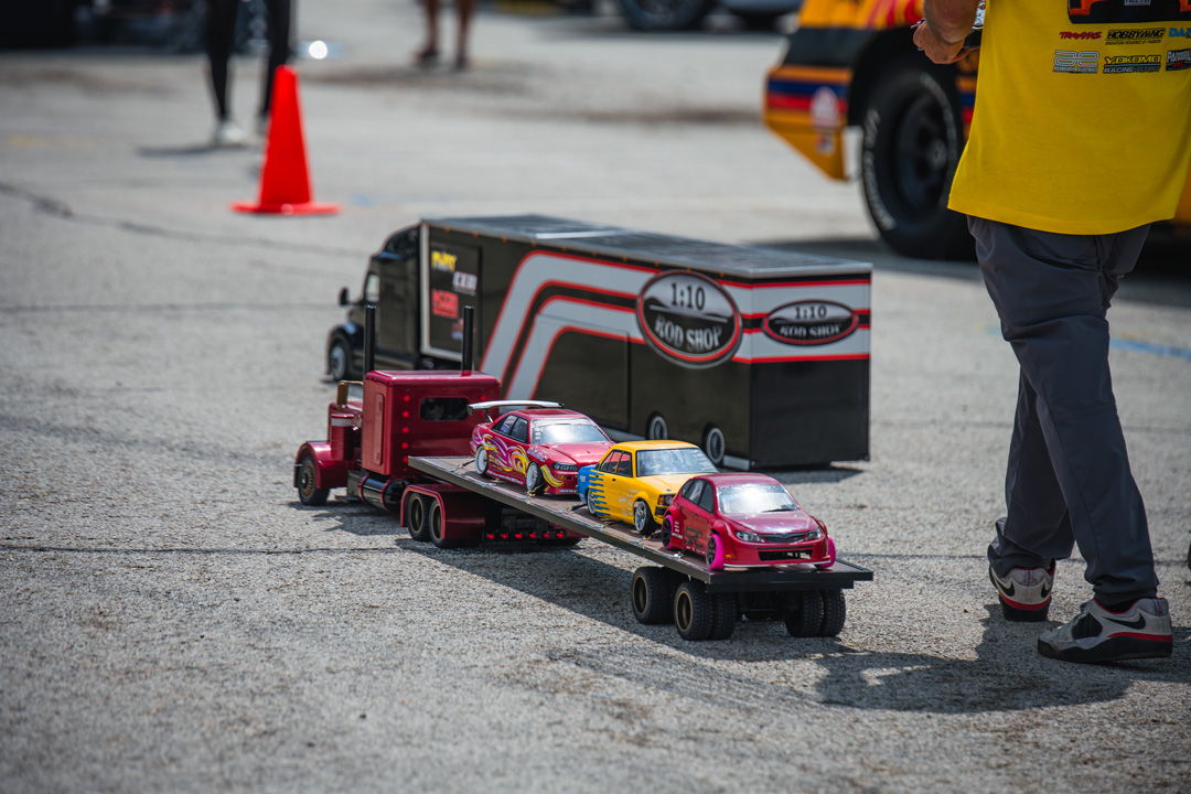 Crowds moving through the vendor and sponsor midway during FuelFest Dallas-Fort Worth at Texas Motor Speedway.