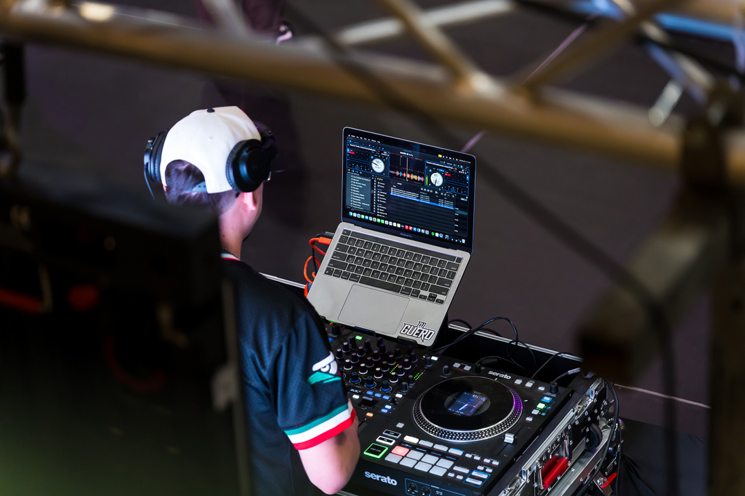 DJ performing inside Cabarrus Arena during Lowrider Super Show Charlotte 2026.