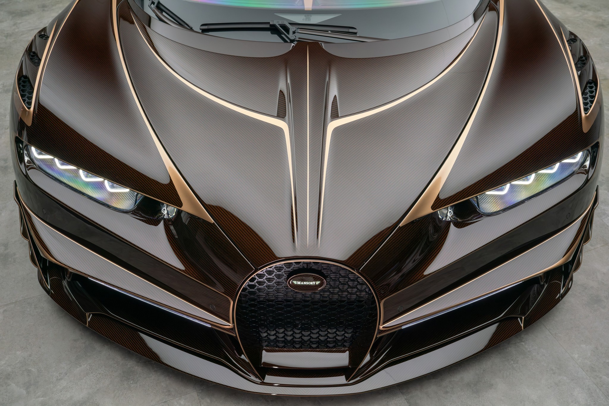 MANSORY Vivere Bugatti-based one-off shown in gallery image 2.