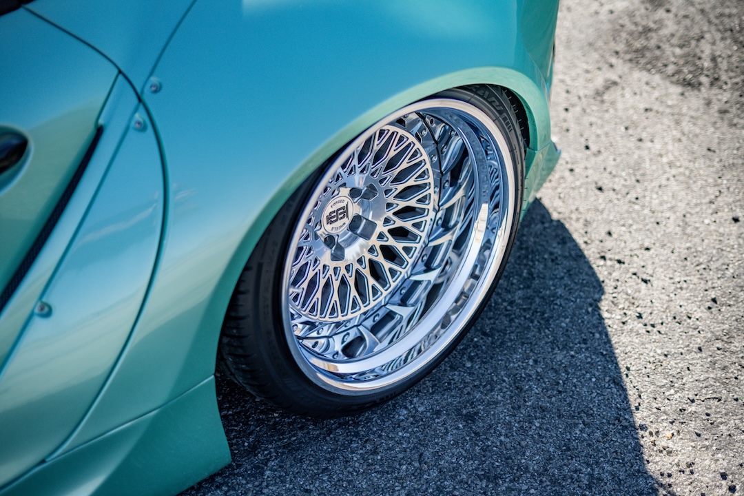 Rear Intriket Solutions Maestro II forged wheel on Bryan Miguel’s 2021 Toyota GR Supra.