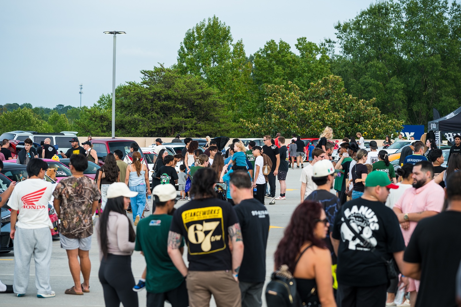 Crowd of spectators at Team Tensei's 2026 Daikoku Tensei Style event in Hickory, North Carolina.