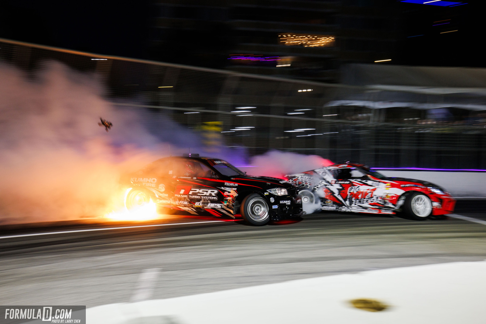 Formula Drift PRO Round 8 action at the 2026 Shoreline Showdown in Long Beach, California.