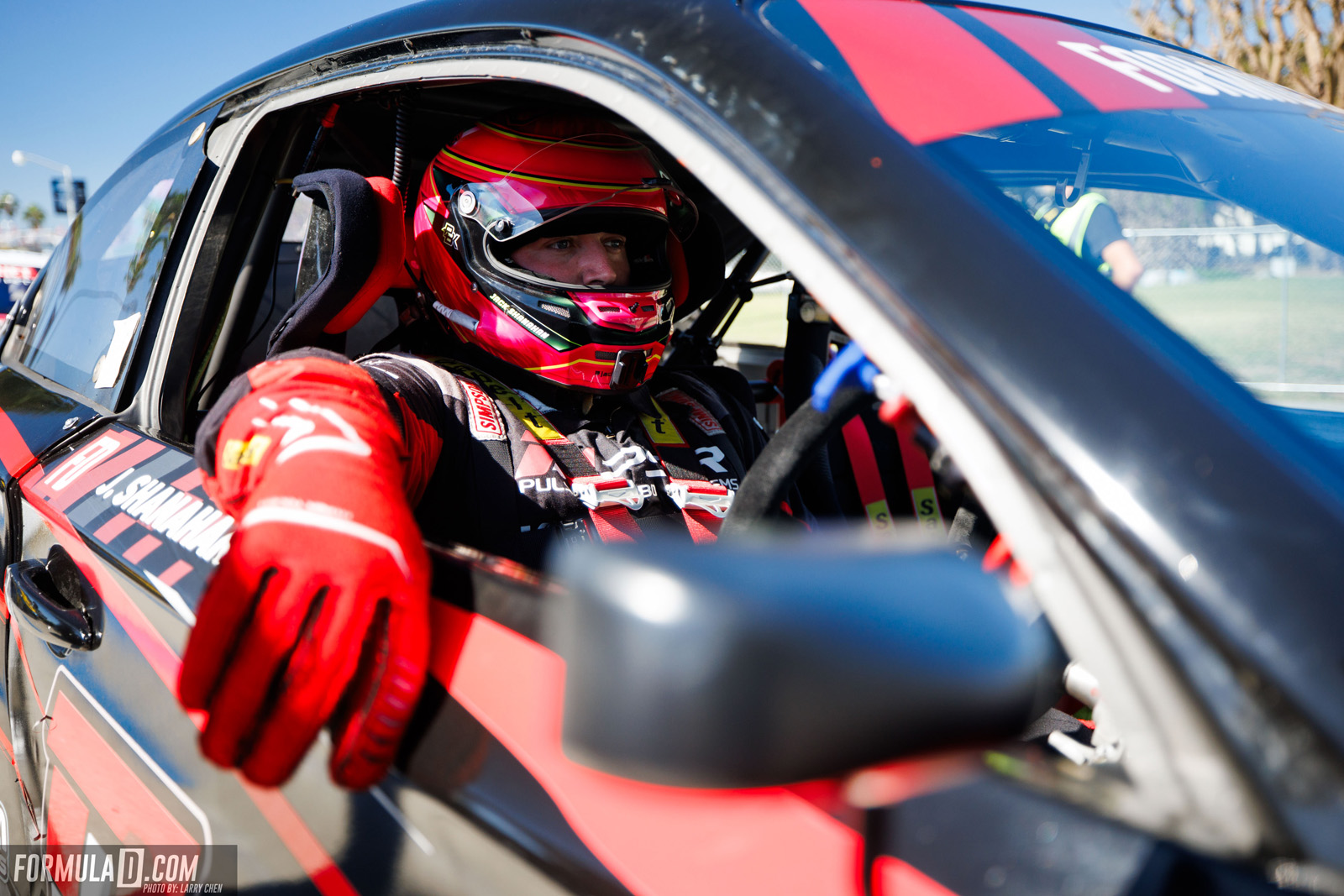 Formula Drift PRO Round 8 action at the 2026 Shoreline Showdown in Long Beach, California.