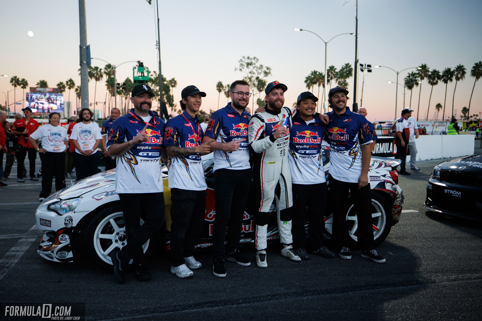 Formula Drift PRO Round 8 action at the 2026 Shoreline Showdown in Long Beach, California.