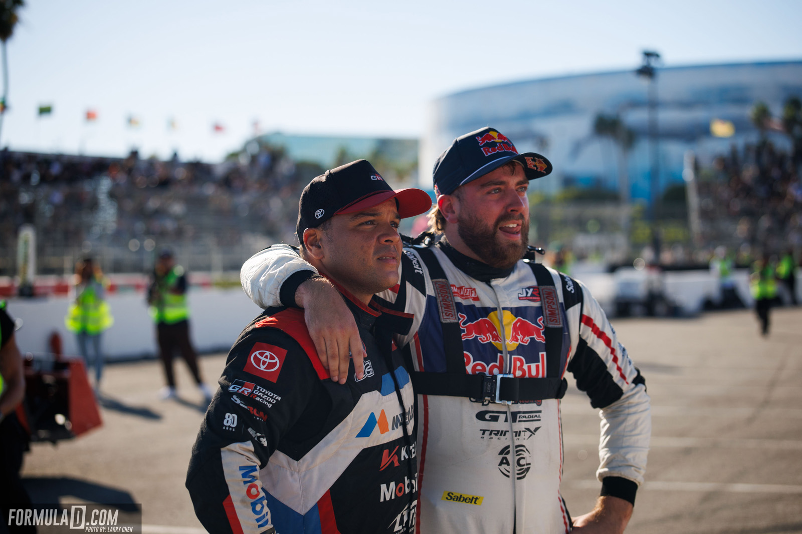Formula Drift PRO Round 8 action at the 2026 Shoreline Showdown in Long Beach, California.