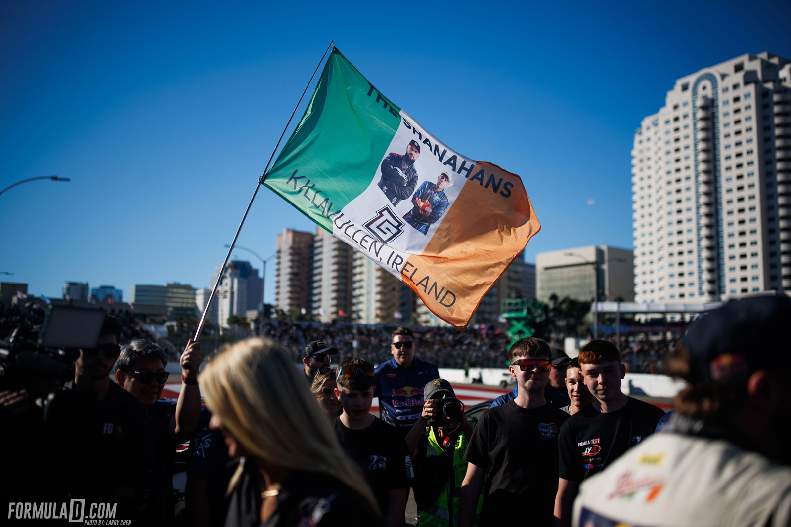 Formula Drift PRO Round 8 action at the 2026 Shoreline Showdown in Long Beach, California.
