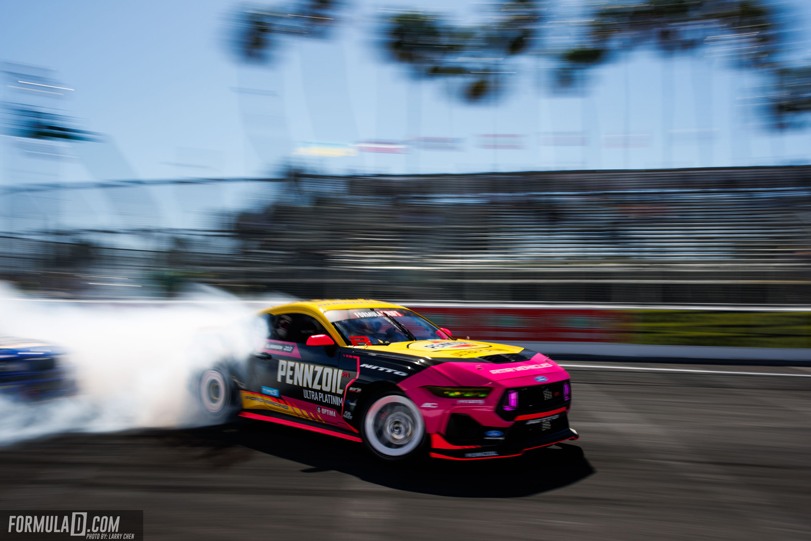 Formula Drift PRO Round 8 action at the 2026 Shoreline Showdown in Long Beach, California.