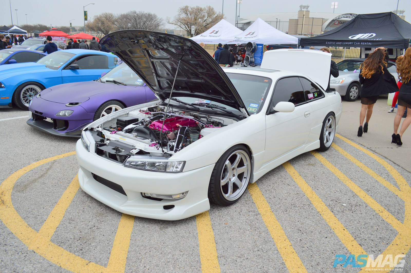 PASMAG Cupcake Meet 19 2014 Grand Prairie Texas Anthony Guerra Aubre Nissan 240SX Front