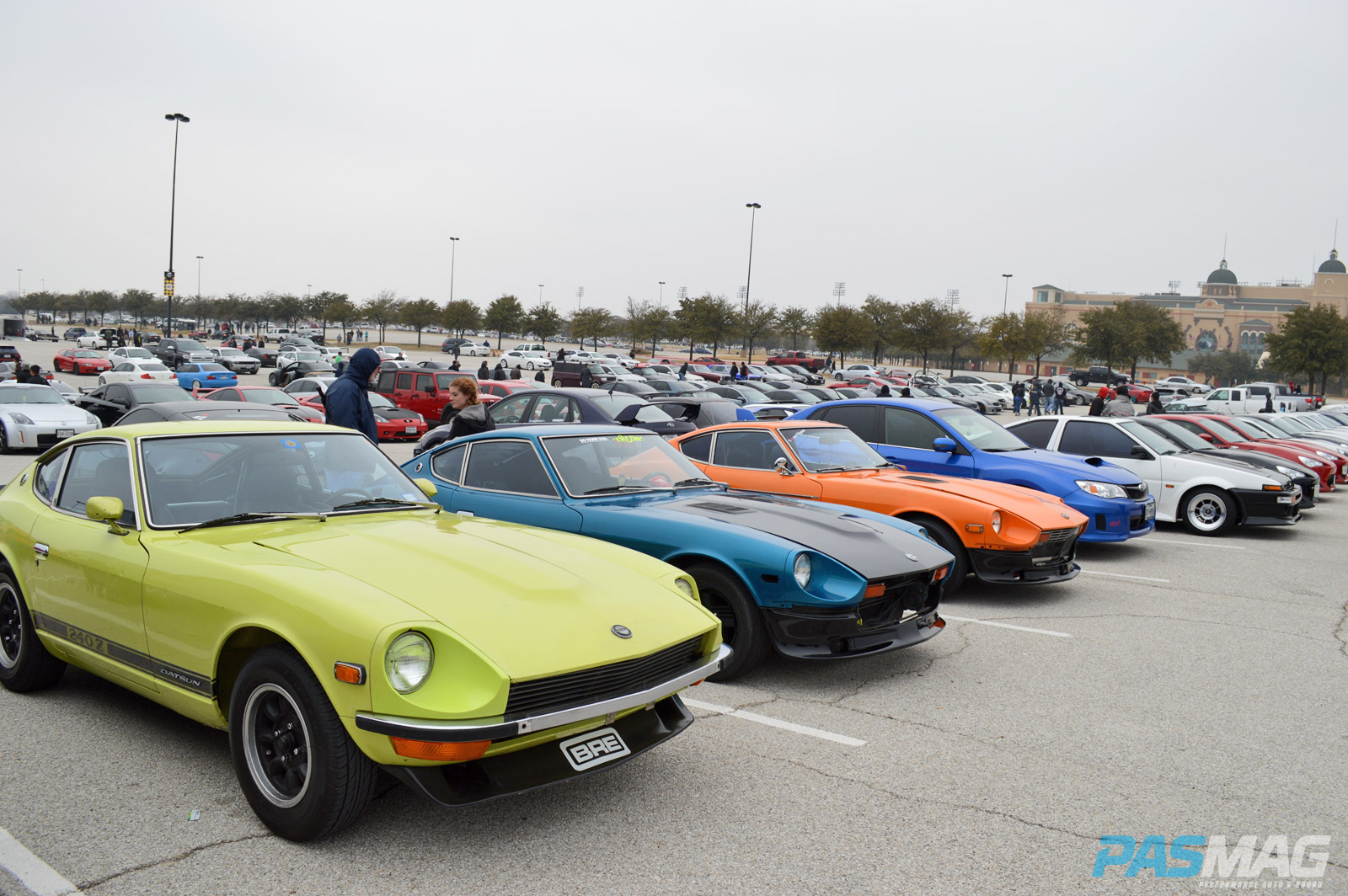 PASMAG Cupcake Meet 19 2014 Grand Prairie Texas Anthony Guerra Datsun Lineup