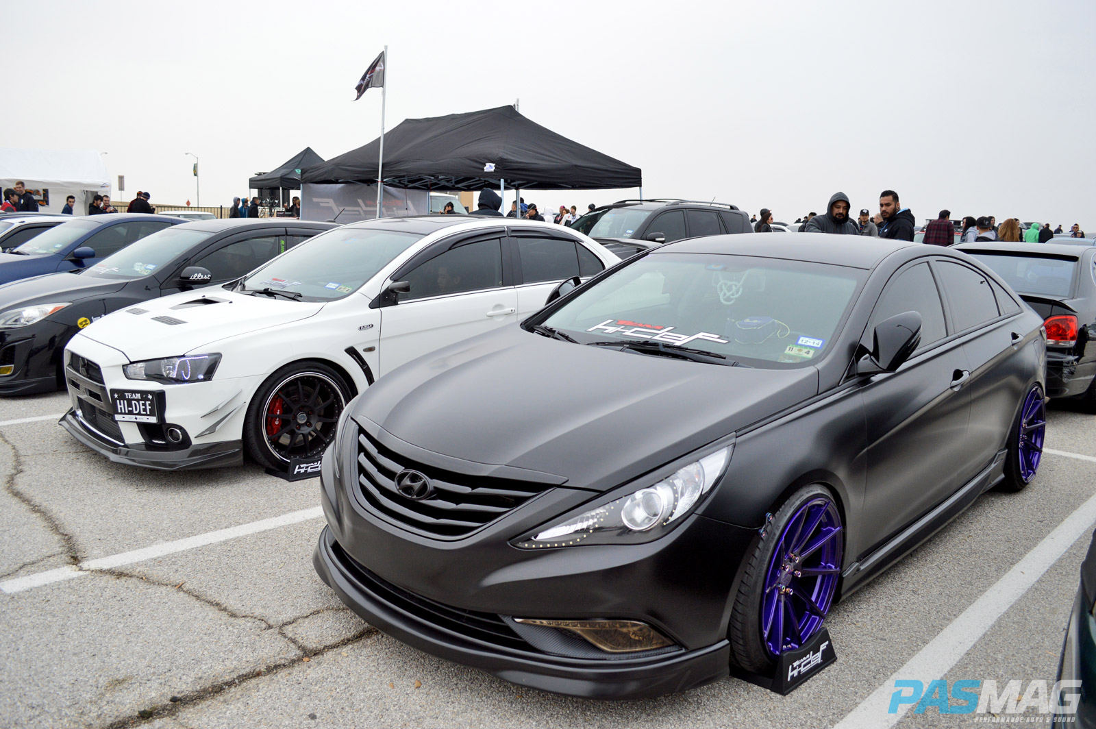 PASMAG Cupcake Meet 19 2014 Grand Prairie Texas Anthony Guerra Hyundai Sonata Front