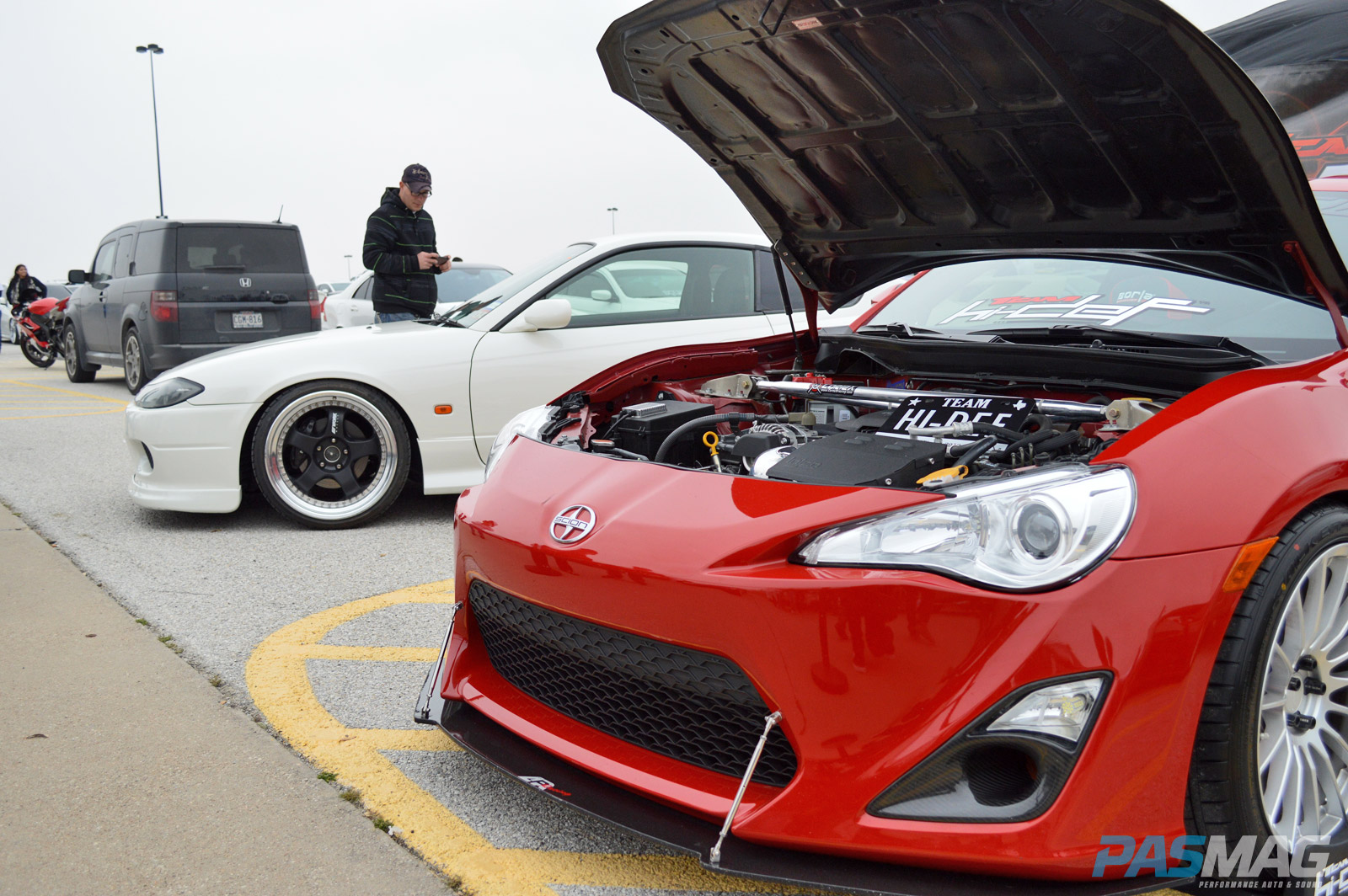 PASMAG Cupcake Meet 19 2014 Grand Prairie Texas Anthony Guerra Scion FRS Front