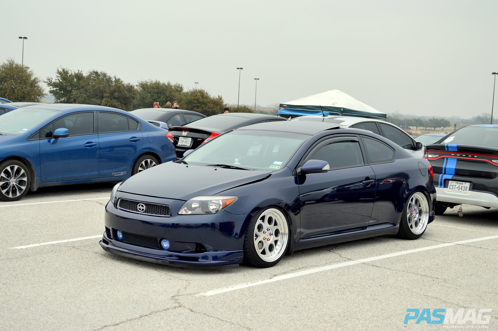 PASMAG Cupcake Meet 19 2014 Grand Prairie Texas Anthony Guerra Scion Tc Front