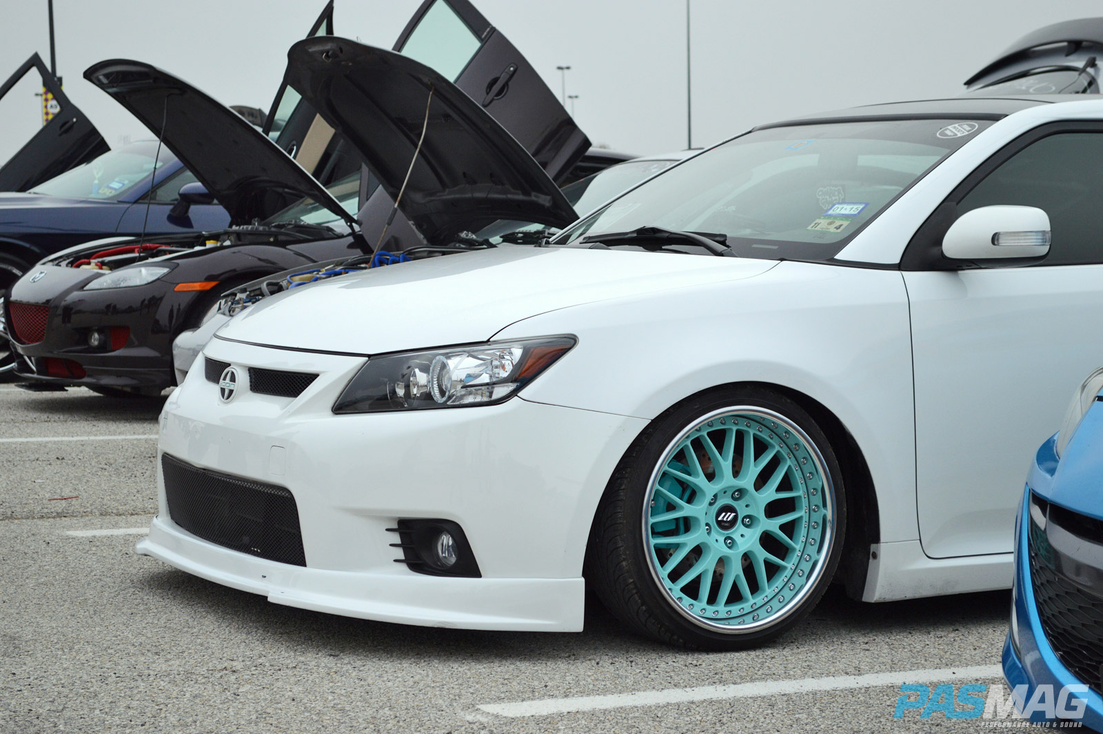 PASMAG Cupcake Meet 19 2014 Grand Prairie Texas Anthony Guerra Scion Tc Side Front