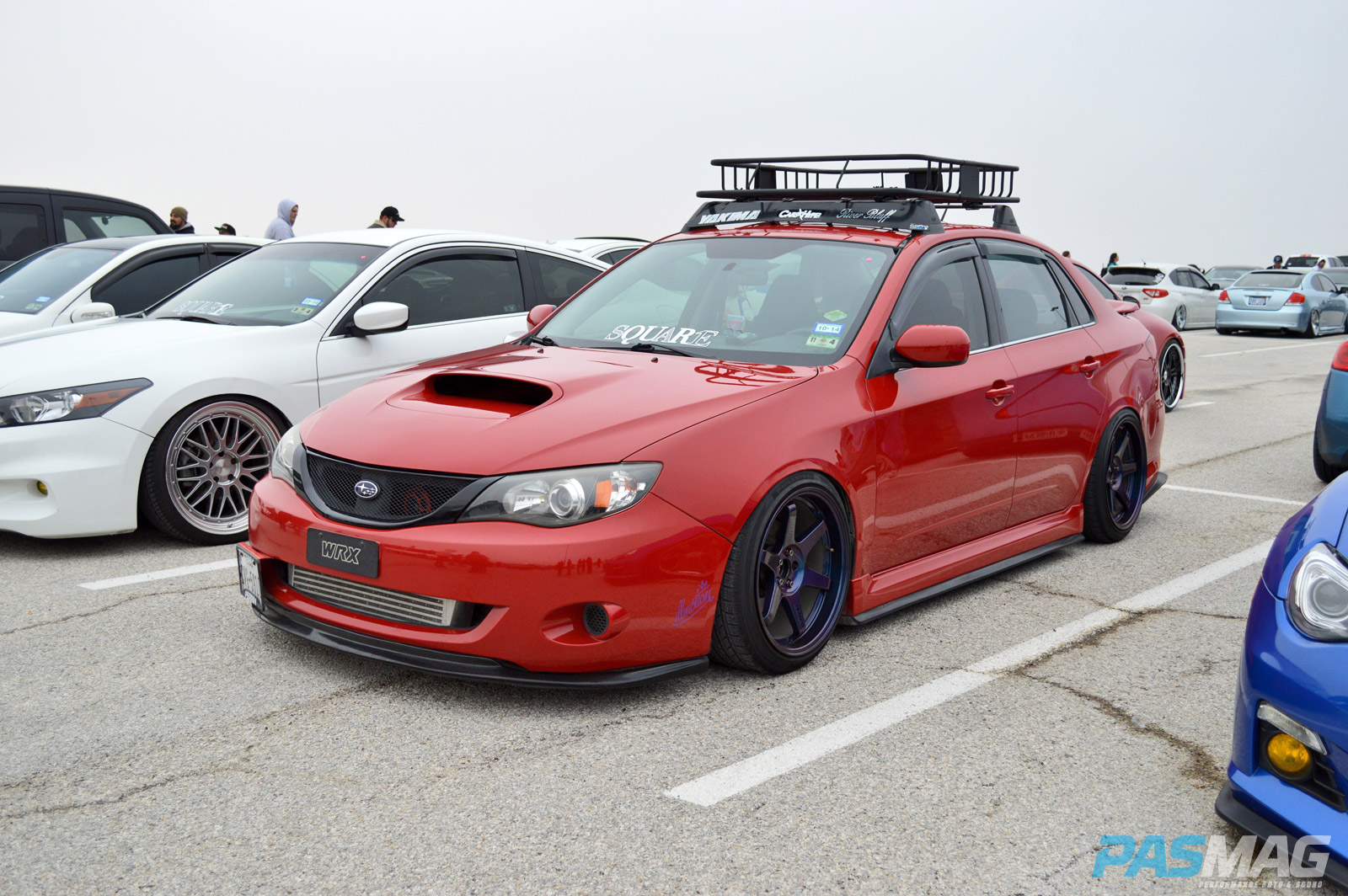 PASMAG Cupcake Meet 19 2014 Grand Prairie Texas Anthony Guerra Subaru WRX Front