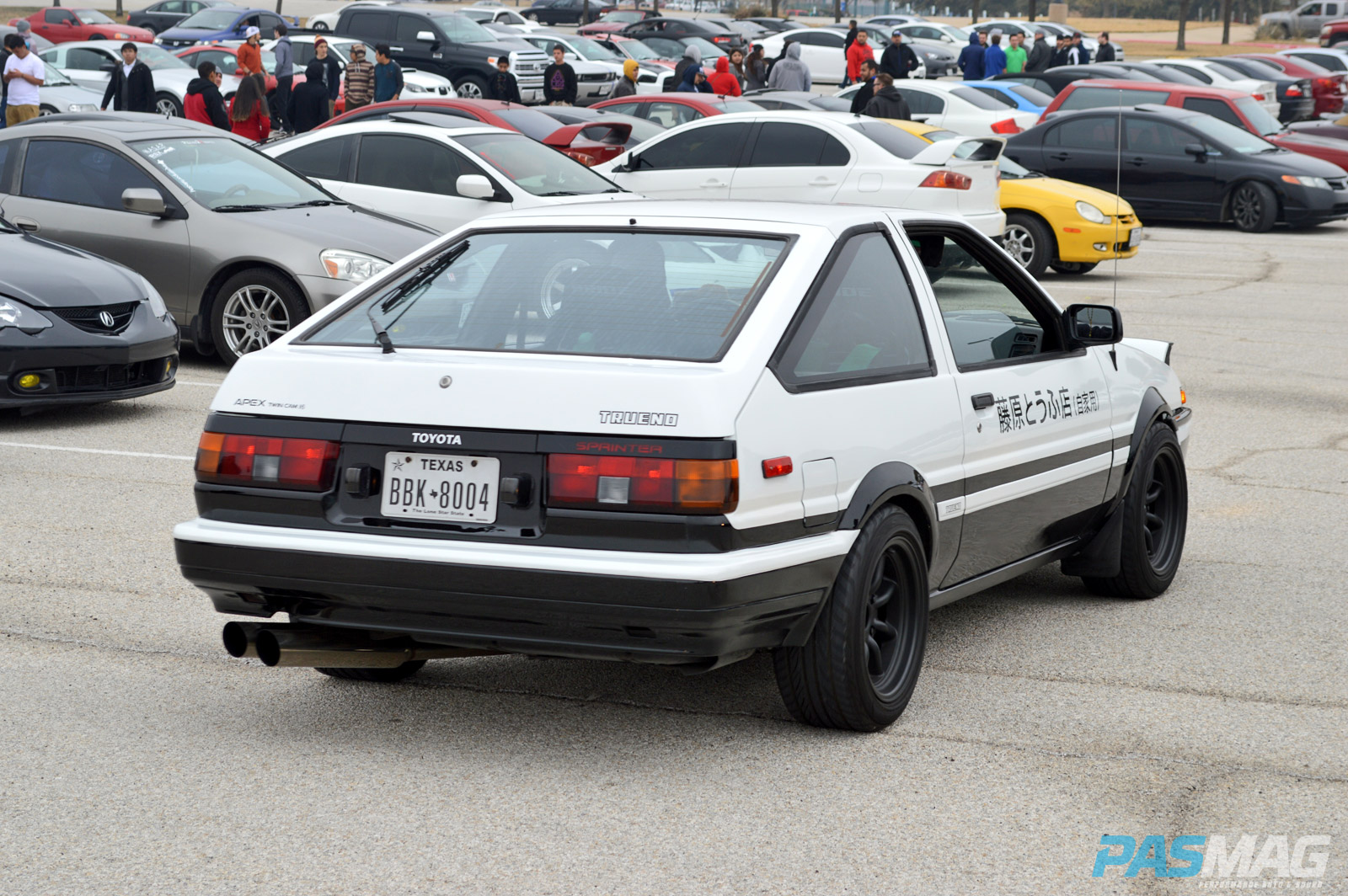 PASMAG Cupcake Meet 19 2014 Grand Prairie Texas Anthony Guerra Toyota AE86 Corolla InitialD