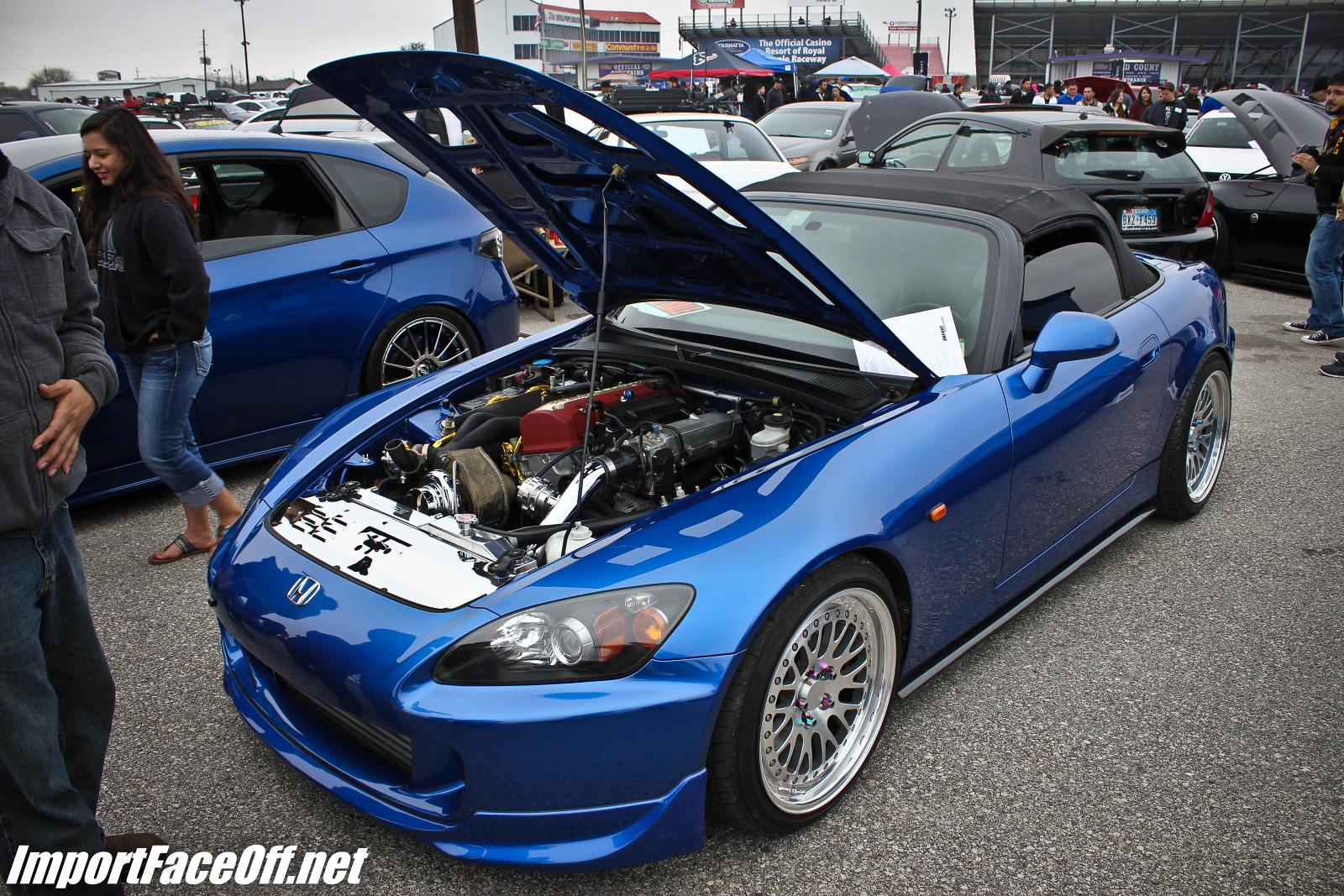 PASMAG - Import Face-Off In Baytown TX On Feb 9 2014 - Boosted Blue Honda S2000
