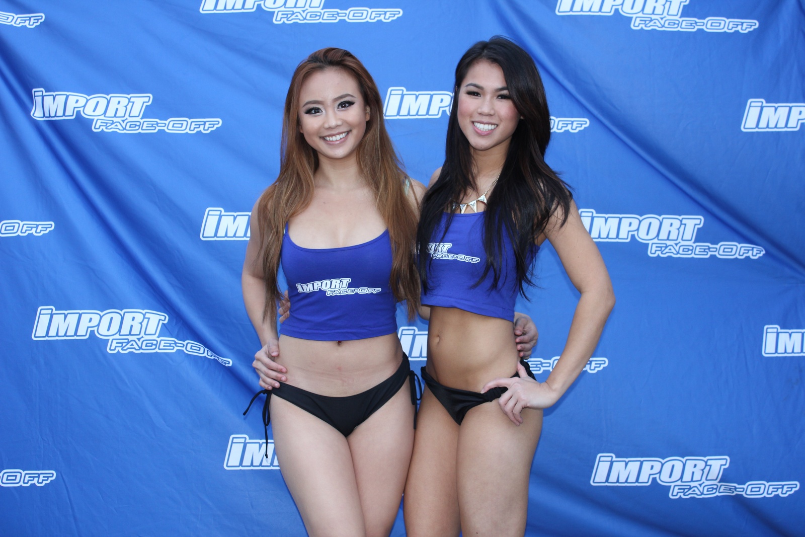 PASMAG - Import Face-Off In Baytown TX On Feb 9 2014 - Models In Front Of Backdrop