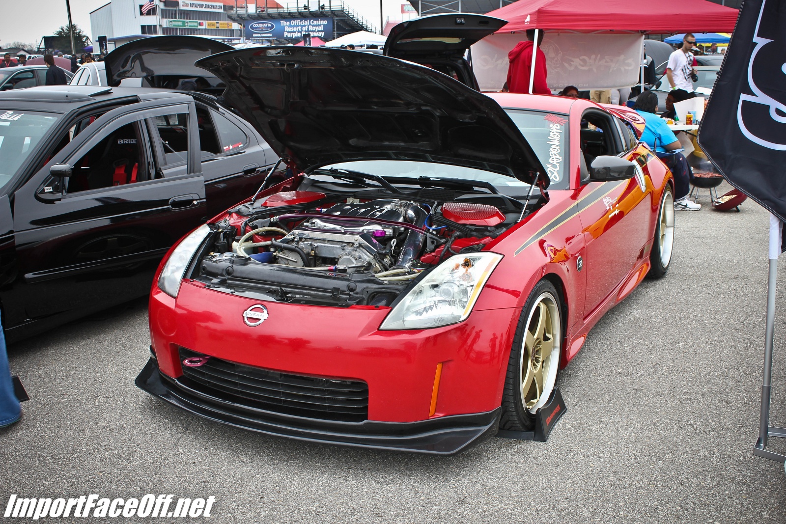 PASMAG - Import Face-Off In Baytown TX On Feb 9 2014 - Red Nissan 350Z