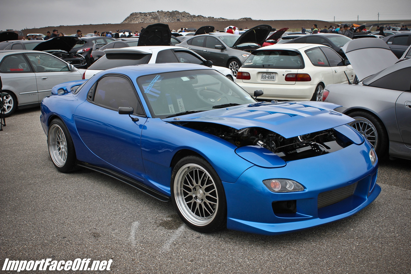 PASMAG - Import Face-Off In Baytown TX On Feb 9 2014 - Stance Autoworks Mazda RX7