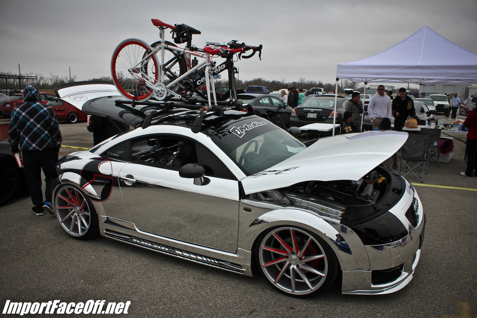 PASMAG - Import Face-Off In Baytown TX On Feb 9 2014 - iMotion Audi TT With Chrome Vinyl Wrap