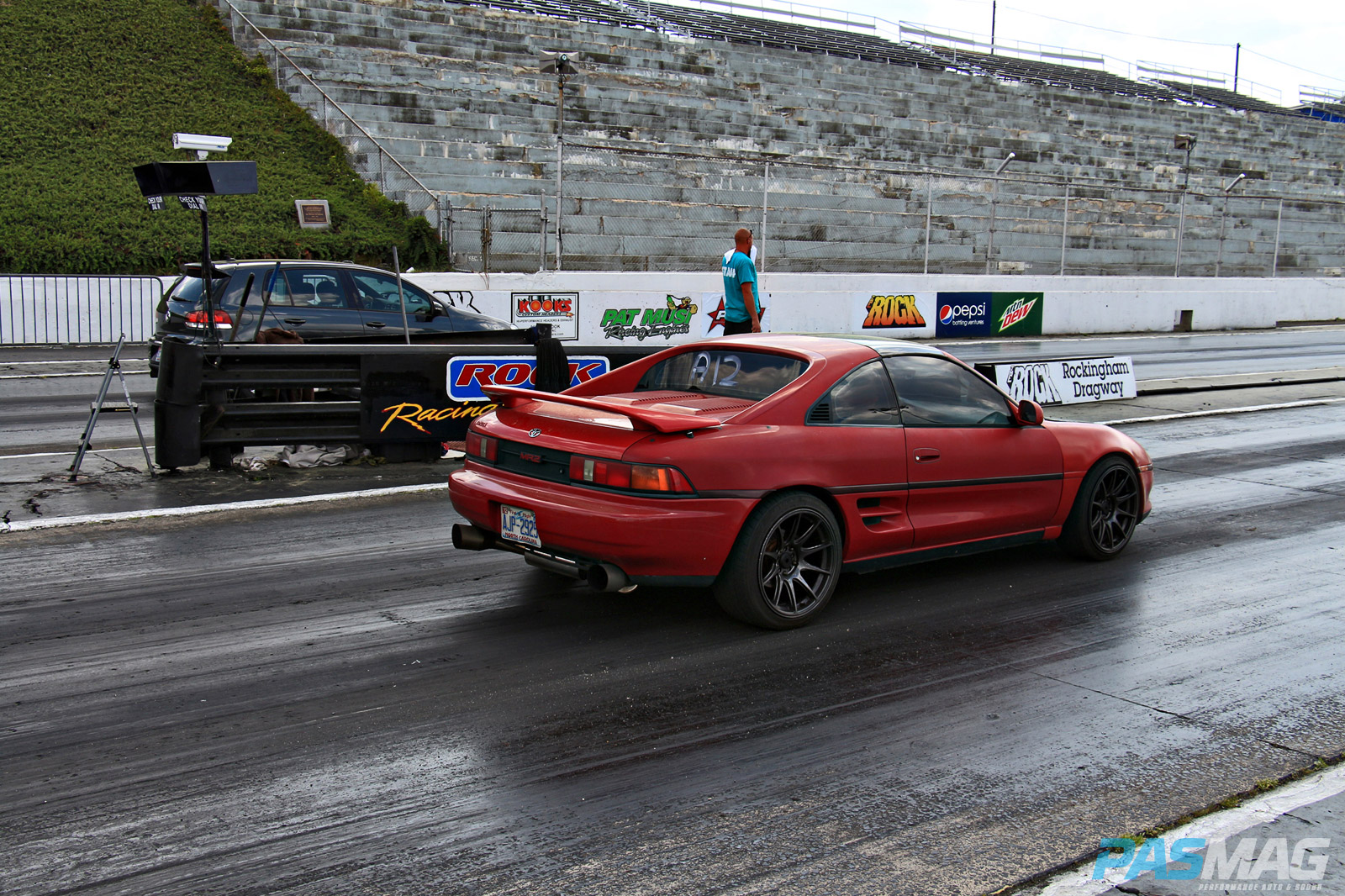 PASMAG-KMS-Drift-Rockingham-North-Carolina-Apr-13-2014-Denton-Byrd-MR2-Toyota-Staging-Red-Drag-Racing