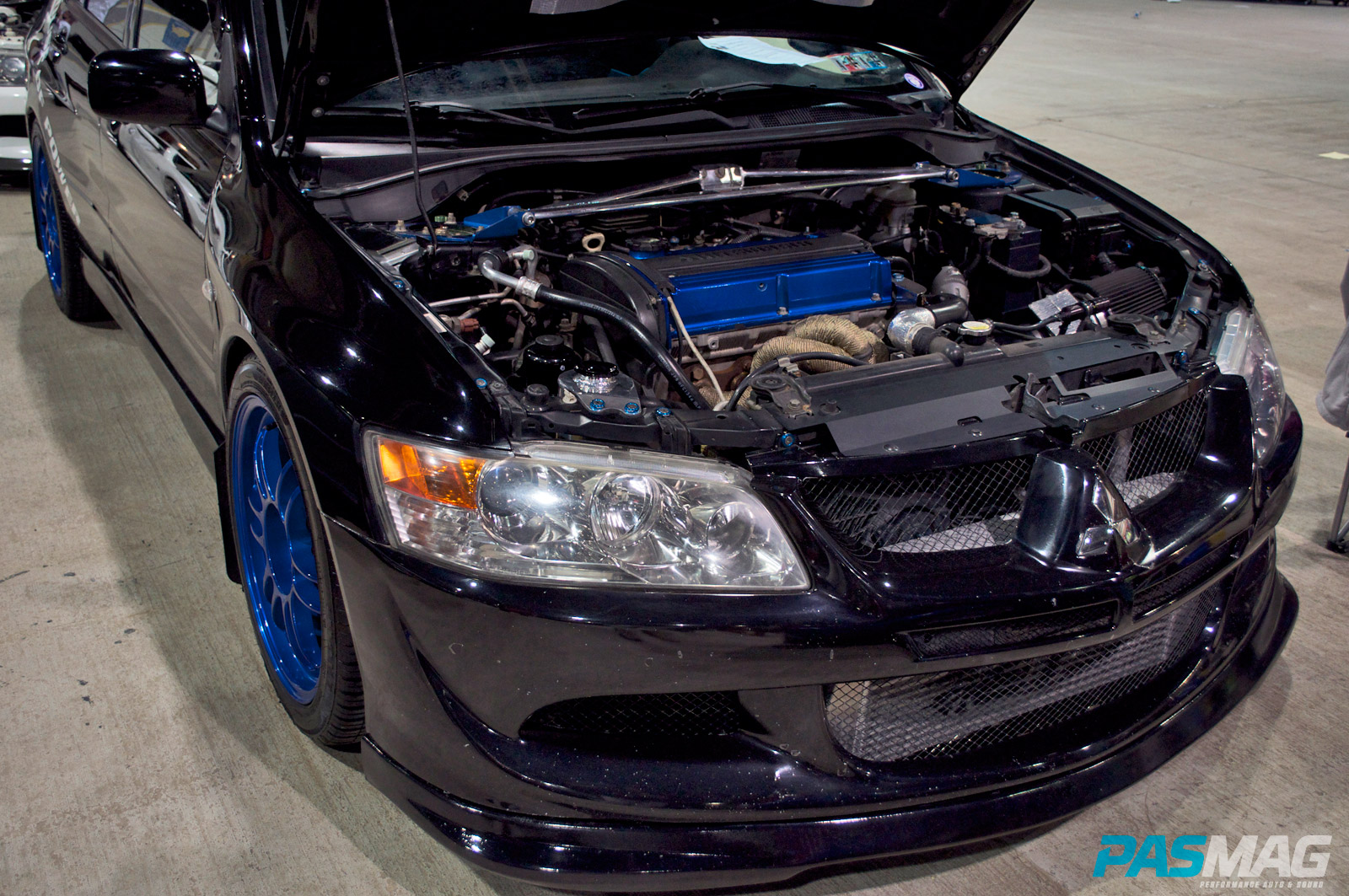 PASMAG Motorama Harrisburg Pennsylvania 2014 Dante Damanti House Of Power Mitsubishi Lancer Evolution Front