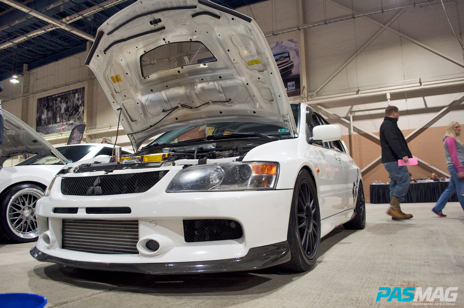 PASMAG Motorama Harrisburg Pennsylvania 2014 Dante Damanti Mitsubishi Lancer Evolution House Of Power Front